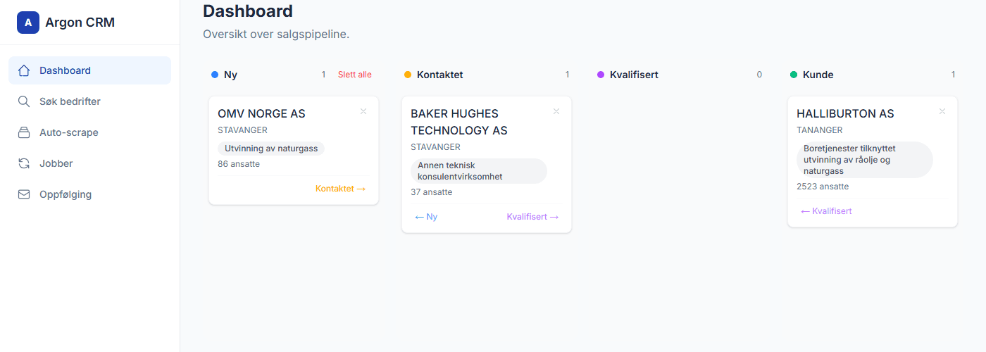 Argon CRM (Customer Relationship Management)